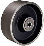 RWM Casters FSR-0830-12 8″ Diameter X 3″ Width Tread Forged Steel Wheel With Roller Bearing For 3/4″ Axle, 5500 lbs Capacity