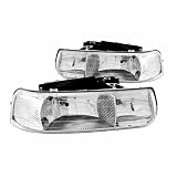 Anzo USA 111011 Chevrolet 1500 HD Crystal Chrome Headlight Assembly - (Sold in Pairs) by AnzoUSA