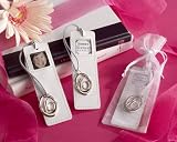 Sweet Sixteen Leather Photo Bookmark in Sheer Organza Pouch (Set of 12) - Baby Shower Gifts & Weddin