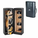 Harmony Insulated Wine Case - Black Leather - Single Bottle by Picnic Time