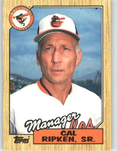1987 Topps Traded #102T Cal Ripken Sr. MG - Baltimore Orioles (Manager) (Baseball Cards)