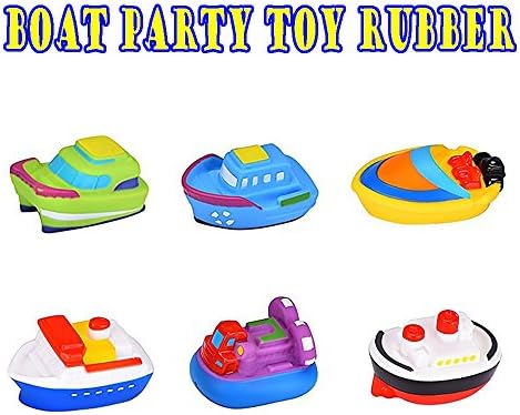 PcsPce 6 Piece Rubber Toys for the baby shower fun.