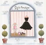 Ginny Irelan (Dress Shop) Art Poster Print - 9 X 9