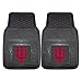 FANMATS 8995 Indiana Hooisers 2-Piece Heavy Duty Vinyl Car Mat Set, Front Row Floor Mats, All Weather Protection, Universal Fit, Deep Resevoir Design