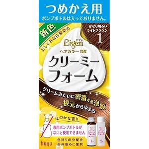 Bigen Hair Color on Amazon Com  Bigen Hair Color Dx Creamy Foam 1 Super Bright Light Brown