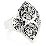 LOIS HILL Endless Knot Embellished Ring