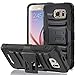 Galaxy S6 Case - Fosmon® (STURDY) Heavy Duty Dual Layer Hybrid Stand Case with Shell Holster Combo for Samsung Galaxy S6 2015 (Black)