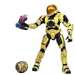Halo 3 McFarlane Toys Series 5 (2009 Wave 2) Exclusive Action Figure PALE YELLOW Spartan Soldier EVA (Needler and Flare)