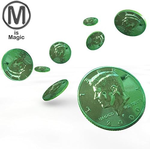 Green Electroplated Coin Half Dollar Size **FOR PROFESSIONAL MAGICIANS ONLY***