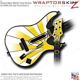 Rising Sun Yellow Skin fits Band Hero, Guitar Hero 5 & World Tour Guitars for XBOX 360 & PS3 (GUITAR