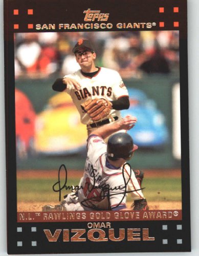 2007 Topps #317 Omar Vizquel GG - San Francisco Giants (Gold Glove Award) (Baseball Cards)