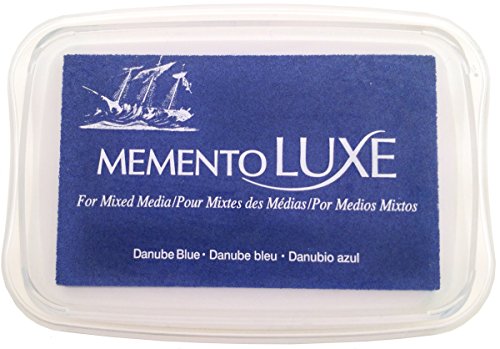 Tsukineko Memento Luxe Mixed Media Inkpad, Danube Blue