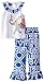 Mud Pie Baby Girls' Elephant Top with Ruffled Pant Set