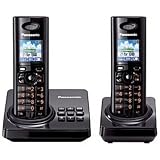 Panasonic - KX-TG8222FRB T&eacute;l&eacute;phone sans fil DECT DUO (2 combin&eacute;s) - Main Libre R&eacute;pondeur 40 min - R&eacute;pertoire 200 noms - Ecran r&eacute;tro &eacute;clair&eacute; (jusqu'&agrave; 6 combin&eacute;s) - noir