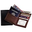 Royce Leather RFID222-5 Royce Leather Rfid Blocking Passport Currency Wallet - Black