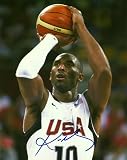 KOBE BRYANT AUTOGRAPHED 8 X 10 PHOTO USA JERSEY ACTION PHOTO
