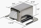 C.R. LAURENCE M6015 CRL Stainless Finish Shower Door Catch With Stainless Steel Tip