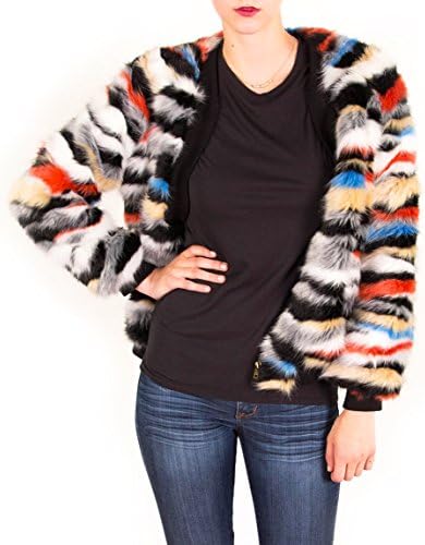 Honey Punch Fur Jacket - Multi - Medium