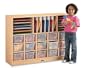 Maplewave Sectional Mobile Cubbie With Clear Trays