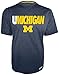 NCAA Michigan Wolverines Men's Game Day 2 Short Sleeve Crew Neck Shirt, Small, Navy