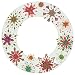 Entertaining With Caspari Jeweled Snowflakes Paper Dinner Plates, 16-Count
