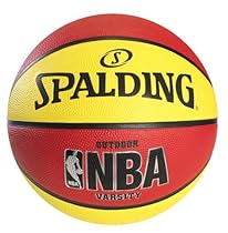 Spalding NBA Varsity Outdoor Rubber Basketball - Red/Orange - Size 6
