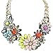 Eyourlife Delicate Luxurious Flower Chain Collar Choker Statement Bib Necklace Pendant Jewelry