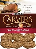 Carvers Roasted Slices for Dogs, Beef, 8-Ounce Bags (Pack of 4)
