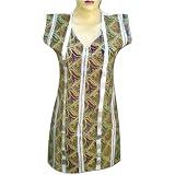 Handmade Printed Cotton Top With Sheet Mirror And Sequins (Free Shipping) LLtop0147rr
