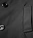 Lende Men's Trench Coat Winter Long Jacket Double Breasted Overcoat