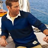 (エディー・バウアー) Eddie Bauer 長袖ピースドストライプラグビー (エディー・バウアー) Eddie Bauer 長袖ピースドストライプラグビー