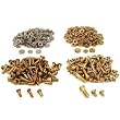 400 Clock Bell Case Screws Clock Spare Nuts Brass Part