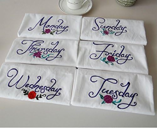LifEast Days of the Week Kitchen Towel - The Best European Made Tea Towels- Set of 7