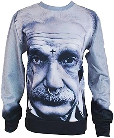 Unisex Sweater Albert Einstein Pullover Sweatshirt T Shirts (M)