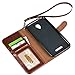 Blu Studio XL D850Q Case, Arae Blu Studio XL D850Q wallet case ,Flip Folio [Kickstand Feature] PU leather wallet case with ID&Credit Card Pockets For Blu studio XL D850Q case (Brown)