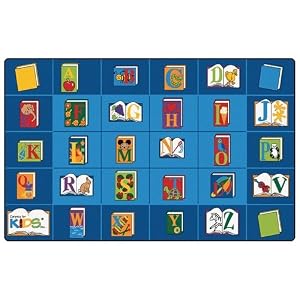 Reading by the Book Rectangle Carpet 7'6x12' by 