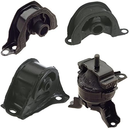 MaxBene Fits: 1997-2000 Honda Civic 1.6L Front &amp; Rear Motor Mounts 4PCS 97 98 99 00 A6502 A6520 A6506 A6556