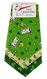 BANDANAS UNLIMITED Tie on Triangle St. Patrick's Day Bandanas for Large Dogs (3 Pack), 29"