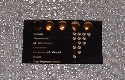 Star Trek Next Generation Official Gold Rank Pip SET