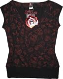 Emily the Strange juniors Red and Black Tattoo Top Shirt