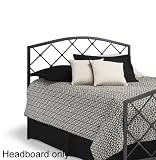 King Fashion Bed Group Landon Metal Panel Headboard in Graphite