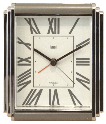 Bai Westchester Chrome-Plated Alarm Clock Roma