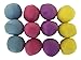 Neat Innovations Soft, Plush Squeaky Egg Shaped Balls for Dogs or Cats (12 Pack, Pink, Yellow, Blue, Purple Pastel)