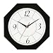 Timekeeper Products LLC 12-Inch Octagonal Black Wall Clock