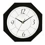 Timekeeper Products LLC 12-Inch Octagonal Black Wall Clock