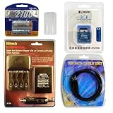 Accessory Kit for Canon Powershot Digital Cameras with Digital Camera Case   (4) 2700mAh AA NiMH Batteries & 110 220V Rapid Charger   Additional (4) 2700mAh AA NiMH Rechargeable Batteries