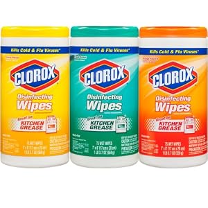 Clorox Disinfecting Wipes Value Pack, Fresh Scent, Citrus Blend and Orange Fusion, 225 Count