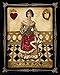 WallsThatSpeak 4 Harlequin Playing Card Poker Joker Jack Queen King Gregory Gorham Prints, 8 x 10-Inch, Black/Gold