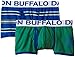 Buffalo David Bitton Men's 2-Pack Solid/Stripe Cotton Stretch Trunk