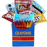 Color Me Crazy Playtime Snacks & Activity Gift Bag Set - A Great Gift Basket For Kids!